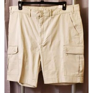 NWT Men's St.‎ John's Bay Cargo Shorts, Classic Stone, Comfort Stretch Size 46